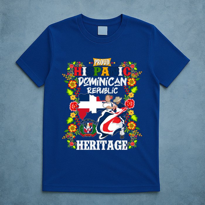 Proud Hispanic Dominican Republic Heritage T-Shirt