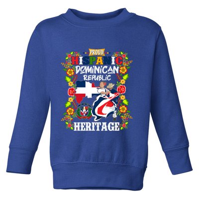 Proud Hispanic Dominican Republic Heritage Toddler Sweatshirt