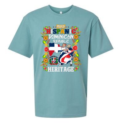 Proud Hispanic Dominican Republic Heritage Sueded Cloud Jersey T-Shirt