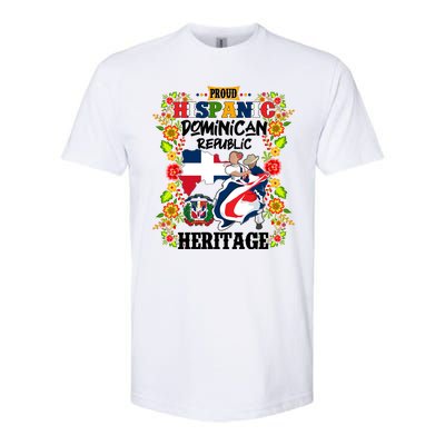 Proud Hispanic Dominican Republic Heritage Softstyle® CVC T-Shirt