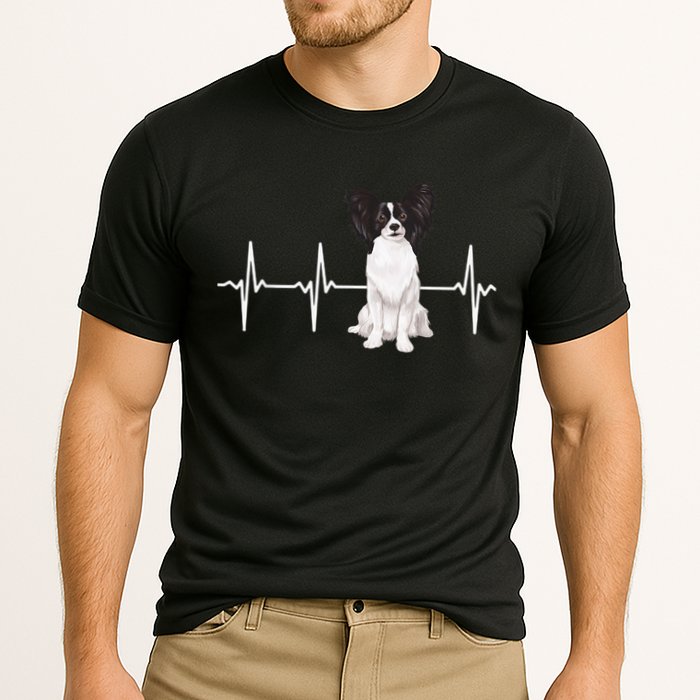 Papillon Heartbeat Dog Lover Performance Shirt