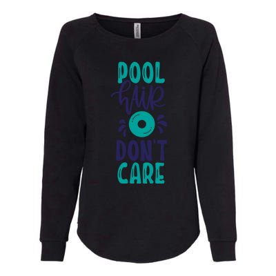 Pool Hair Don’T Care Womens California Wash Sweatshirt