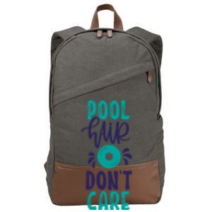 Pool Hair Don’T Care Cotton Canvas Backpack