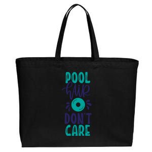 Pool Hair Don’T Care Cotton Canvas Jumbo Tote