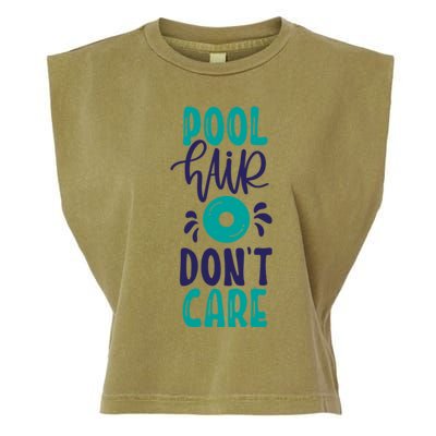 Pool Hair Don’T Care Garment-Dyed Women's Muscle Tee