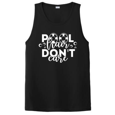 Pool Hair Dont Care Funny Pool Party Gift PosiCharge Competitor Tank