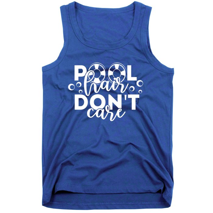 Pool Hair Dont Care Funny Pool Party Gift Tank Top