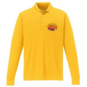 Pool Hair Dont Care Funny Pool Party Gift Performance Long Sleeve Polo