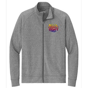 Pool Hair Dont Care Funny Pool Party Gift Stretch Full-Zip Cadet Jacket