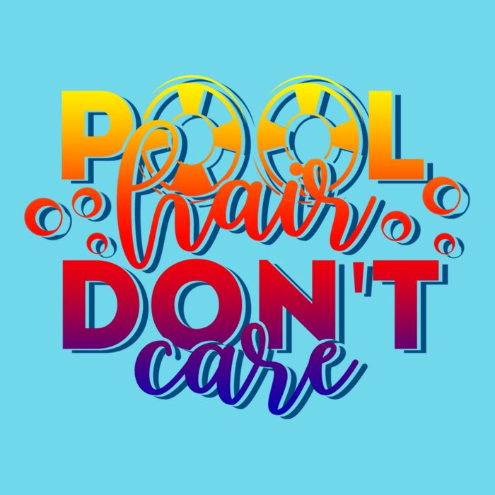 Pool Hair Dont Care Funny Pool Party Gift Premium T-Shirt