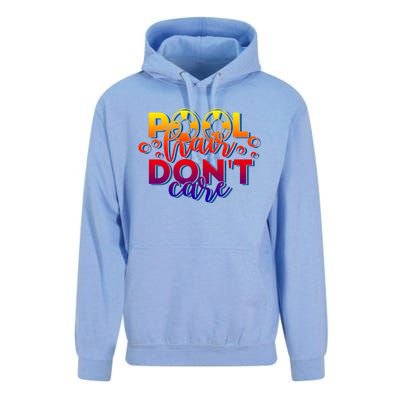 Pool Hair Dont Care Funny Pool Party Gift Unisex Surf Hoodie