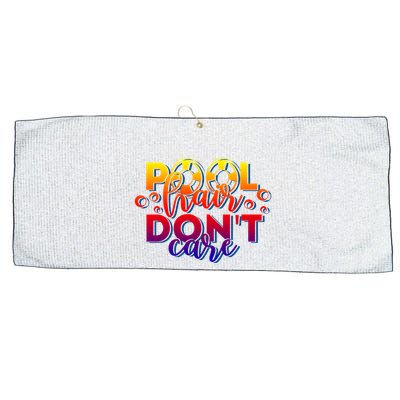 Pool Hair Dont Care Funny Pool Party Gift Large Microfiber Waffle Golf Towel