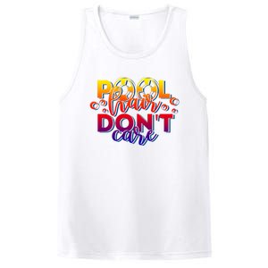 Pool Hair Dont Care Funny Pool Party Gift PosiCharge Competitor Tank