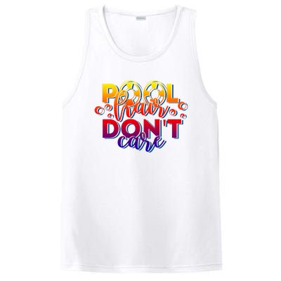 Pool Hair Dont Care Funny Pool Party Gift PosiCharge Competitor Tank