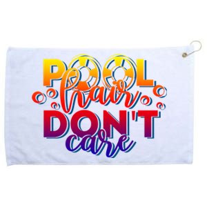 Pool Hair Dont Care Funny Pool Party Gift Grommeted Golf Towel