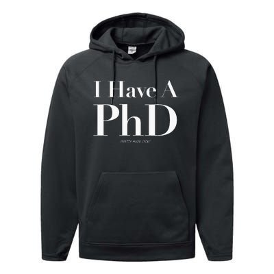 Pretty Huge Dick Funny Novelty Joke Graduation PhD Humor Performance Fleece Hoodie