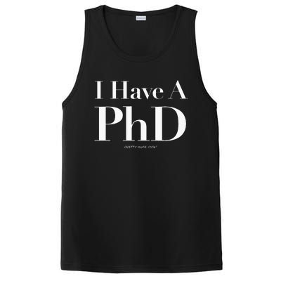 Pretty Huge Dick Funny Novelty Joke Graduation PhD Humor PosiCharge Competitor Tank