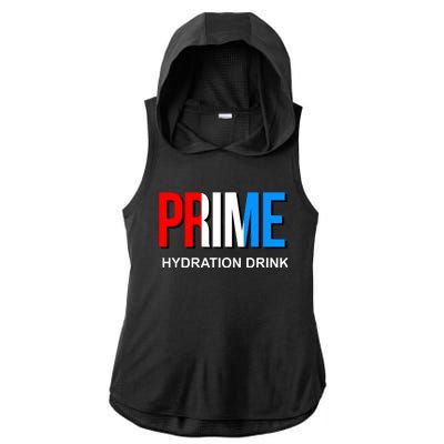 Prime Hydration Drink Ladies PosiCharge Tri-Blend Wicking Draft Hoodie Tank