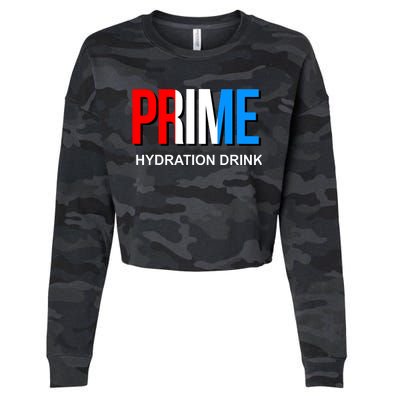 Prime Hydration Drink Cropped Pullover Crew