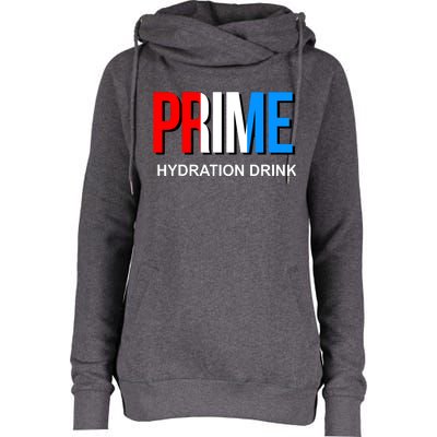 Prime Hydration Drink Womens Funnel Neck Pullover Hood