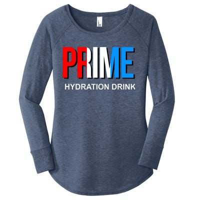 Prime Hydration Drink Women's Perfect Tri Tunic Long Sleeve Shirt