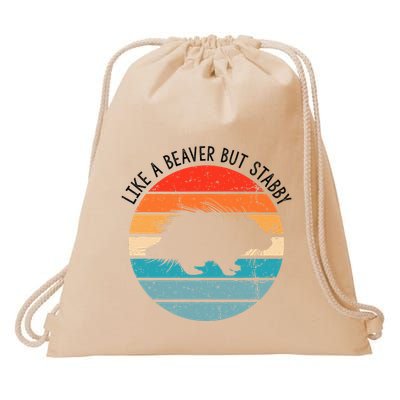 Porcupine Hugger Designs For Hedgehog Porcupine Fan Drawstring Bag