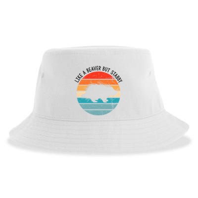 Porcupine Hugger Designs For Hedgehog Porcupine Fan Sustainable Bucket Hat