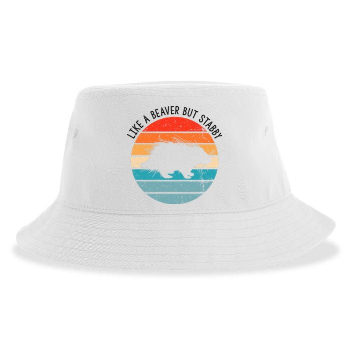 Porcupine Hugger Designs For Hedgehog Porcupine Fan Sustainable Bucket Hat