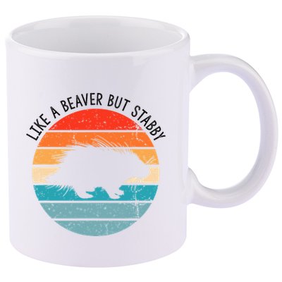 Porcupine Hugger Designs For Hedgehog Porcupine Fan 11oz C Handle Ceramic Mug