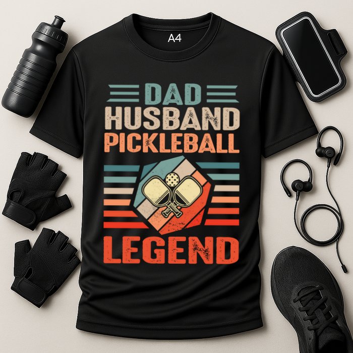 Pickleball Husband Dad Pickleball Player FatherS Day Gift Cooling Performance Crew T-Shirt