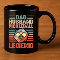 Pickleball Husband Dad Pickleball Player FatherS Day Gift 11oz C Handle Ceramic Mug