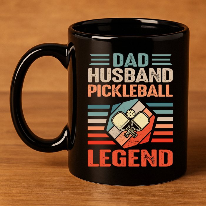 Pickleball Husband Dad Pickleball Player FatherS Day Gift 11oz C Handle Ceramic Mug