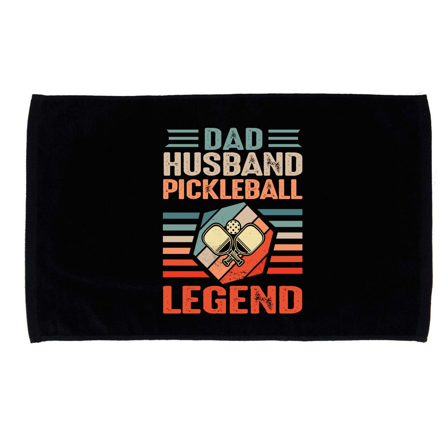 Pickleball Husband Dad Pickleball Player FatherS Day Gift Microfiber Hand Towel