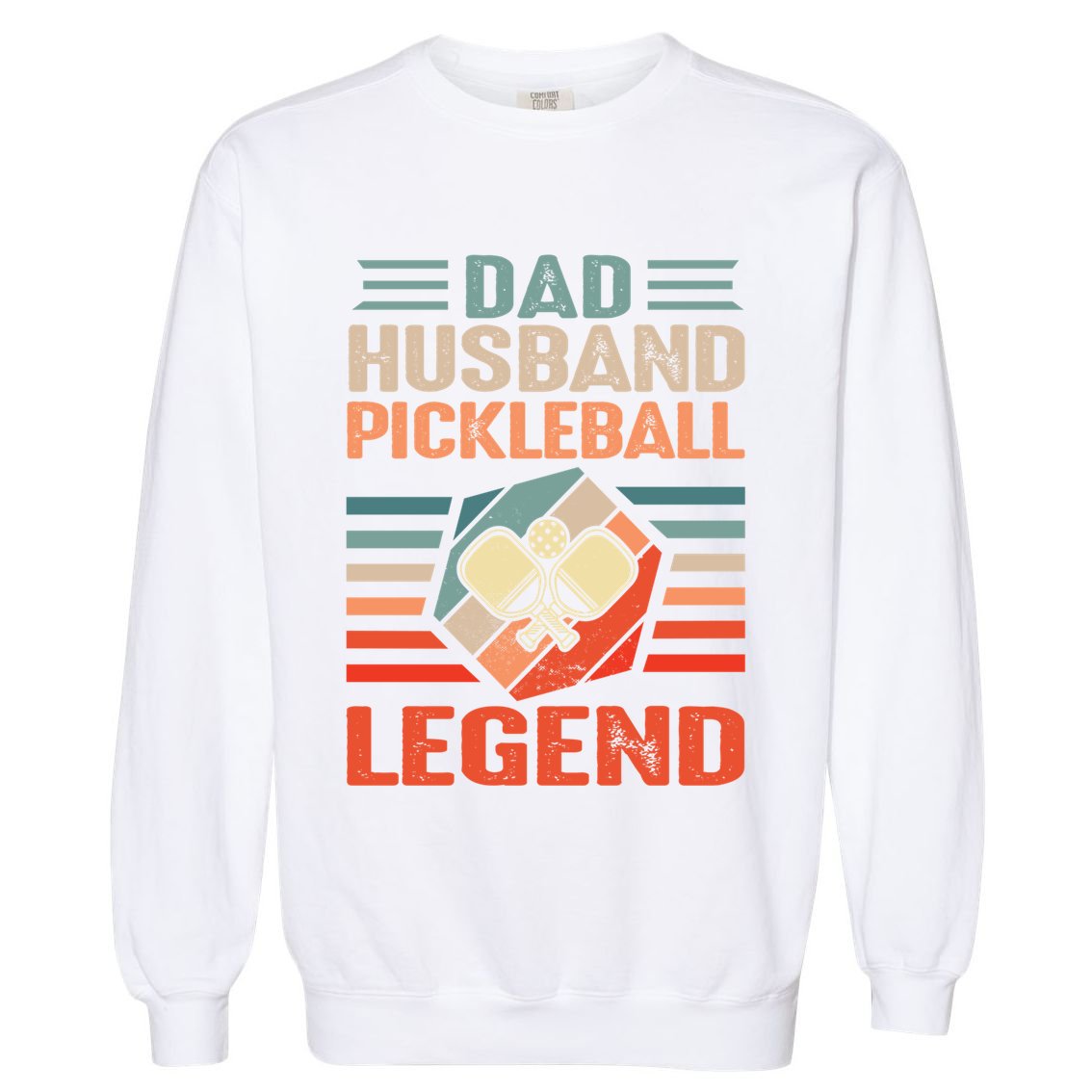 Pickleball Husband Dad Pickleball Player FatherS Day Gift Garment-Dyed Sweatshirt