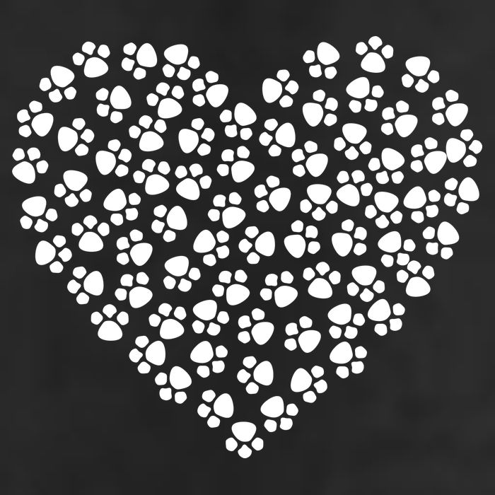Pawprint Heart Dog Lover Cool Comfort Performance Bucket Hat