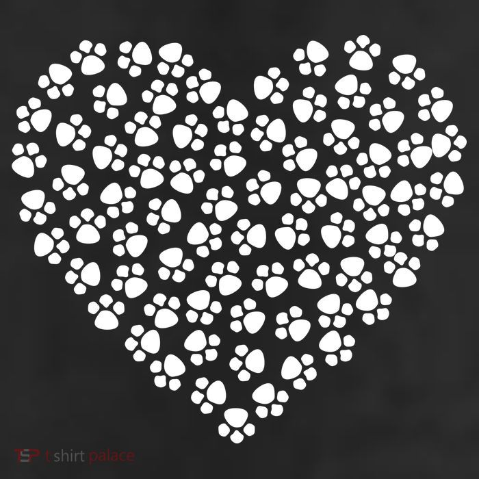 Pawprint Heart Dog Lover Trucker Hat