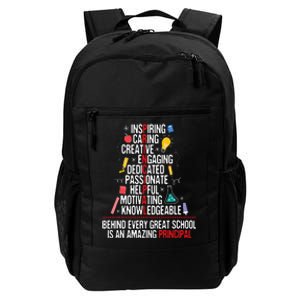 Principal Highschool Elementary Headmaster Daily Commute Backpack