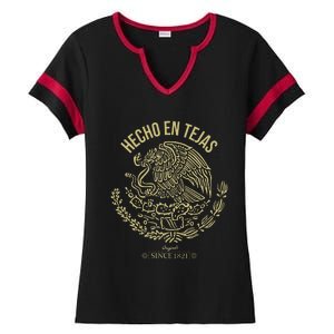 Playera Hecho En Texas Hecho En Tejas Cinco De Mayo Gift Ladies Halftime Notch Neck Tee