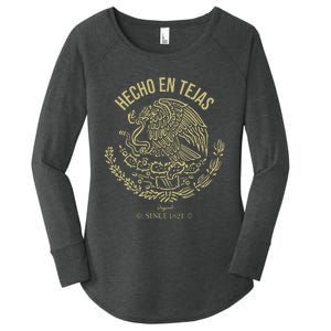 Playera Hecho En Texas Hecho En Tejas Cinco De Mayo Gift Women's Perfect Tri Tunic Long Sleeve Shirt