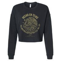 Playera Hecho En Texas Hecho En Tejas Cinco De Mayo Gift Cropped Pullover Crew