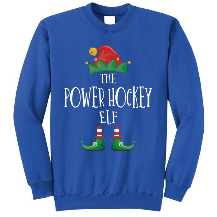 Power Hockey Elf Cute Gift Family Matching Pajamas Christmas Cute Gift Sweatshirt