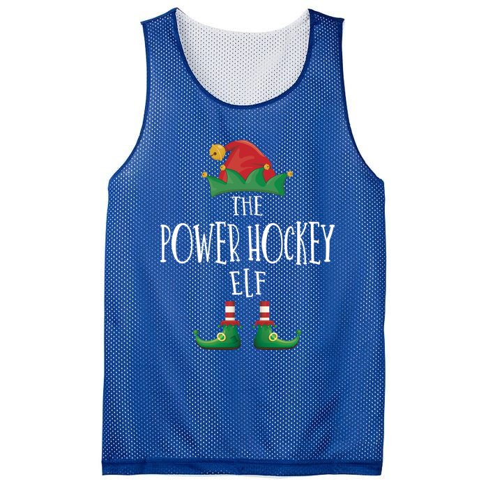 Power Hockey Elf Cute Gift Family Matching Pajamas Christmas Cute Gift Mesh Reversible Basketball Jersey Tank