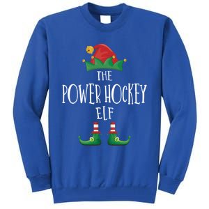 Power Hockey Elf Cute Gift Family Matching Pajamas Christmas Cute Gift Tall Sweatshirt