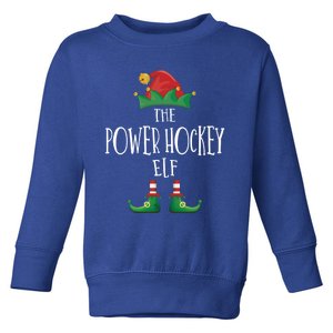 Power Hockey Elf Cute Gift Family Matching Pajamas Christmas Cute Gift Toddler Sweatshirt