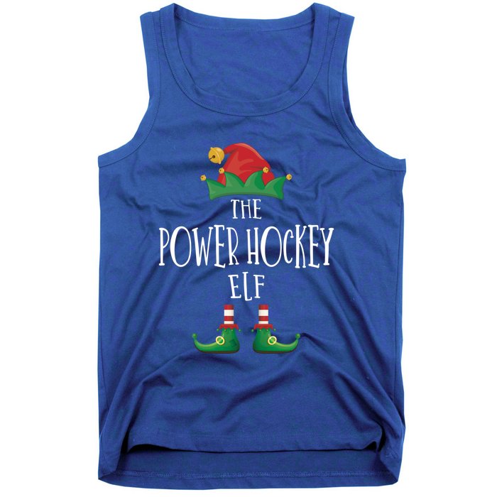 Power Hockey Elf Cute Gift Family Matching Pajamas Christmas Cute Gift Tank Top