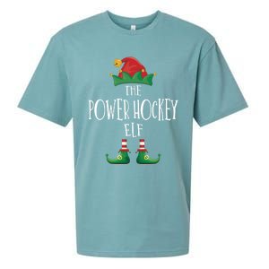 Power Hockey Elf Cute Gift Family Matching Pajamas Christmas Cute Gift Sueded Cloud Jersey T-Shirt