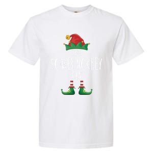 Power Hockey Elf Cute Gift Family Matching Pajamas Christmas Cute Gift Garment-Dyed Heavyweight T-Shirt