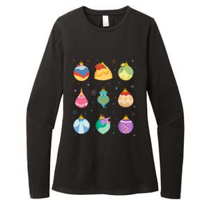 Princess Holiday Enchanting Christmas Ornaments Womens CVC Long Sleeve Shirt