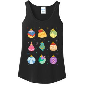 Princess Holiday Enchanting Christmas Ornaments Ladies Essential Tank