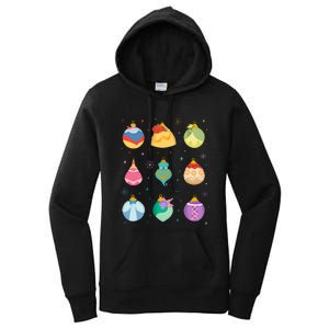 Princess Holiday Enchanting Christmas Ornaments Women's Pullover Hoodie